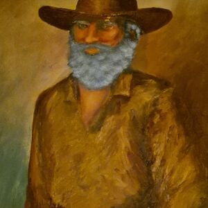 Rustic Cowboy Painting